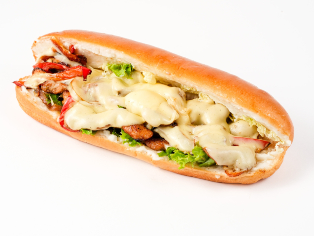 Chicken Mexican Fuego Sandwich with cheese