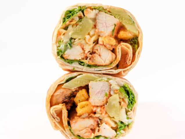Savory Chicken Tawook Wrap